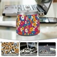 thumbnail image 6 of Yayeee Ashtray with Lid for Cigarette Smokeless Stainless Steel Home Ash Holder, Red Whimsical Floral, 6 of 7