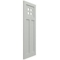 thumbnail image 2 of Ekena Millwork 12"W x 66"H True Fit PVC San Antonio Mission Style Fixed Mount Shutters, Hailstorm Gray (Per Pair - Hardware Not Included), 2 of 9