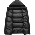 thumbnail image 3 of LAICAIW Men's Quilted Winter Vest Outdoor Removable Hooded Padded Puffer Vest, 3 of 6