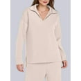 thumbnail image 2 of Women 2 Piece Outfits 2025 Fall Fashion Wide Leg Pants Lounge Set Leisure Travel Vacation Sweatsuits  S, 2 of 7