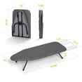 thumbnail image 6 of Small Ironing Board Tabletop, RAINHOL Compact Portable Iron Board Foldable with Cover and Pad, Countertop Mini Ironing Table for Travel and Space Saving, 31"x12", Black, 6 of 6