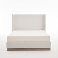thumbnail image 2 of DOKEA Wingback Bed Frame - California King - Minimalist Rusticity Upholstered Headboard - No Box Spring Needed, 2 of 3