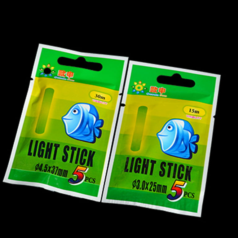 Yixx 50Pcs Light Stick Fluorescent Mini Plastic Sturdy Fishing