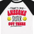 thumbnail image 4 of Inktastic That's My Awesome Sister out There with Softballs Boys or Girls Toddler T-Shirt, 4 of 5