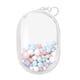 thumbnail image 3 of Bolsa pequeña para muñecas, Mini bolsa de almacenamiento para muñecas, a prueba de polvo, portátil, para exteriores, bolsa de exhibición de muñecas Claro L con bolas, 3 of 8