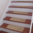 thumbnail image 2 of Ottomanson 0.3" x 9" x 26" Beige Polypropylene and Rubber Solid Print Staircase & Floor Step Treads (7 Pack), 2 of 9