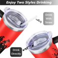 thumbnail image 5 of Halloween Pumpkin 40 oz Tumbler with Handle Stainless Steel Travel Mug Modern Tumbler for Spring Summer Camping Outdoor, 5 of 7