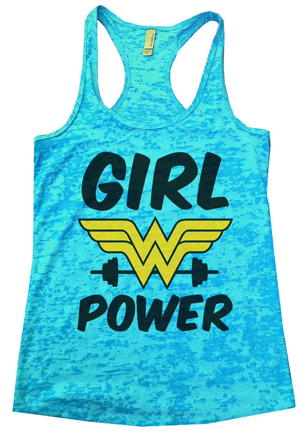Womens Wonder Woman Girl Power Tank Top Ladies Burnout T-Shirt Girl Pride Tee