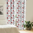 thumbnail image 2 of Ambesonne East Curtains, Modern Japanese, Pair of 28"x63", Black Red, 2 of 5