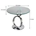 thumbnail image 2 of Canadian Ring End Table Silver, 2 of 2