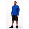 thumbnail image 4 of DEVOPS 2 Pack Men's UPF 50+ Sun Protection Long Sleeve dry Fit Fishing Hiking Running Workout T-Shirts (Medium, Dark Royal), 4 of 4