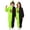 AB14 Light Green, variant on Bainana Kids Halloween Color Block Pajamas Fleece Romper Adorable Long Sleeve Face Print Hooded Jumpsuit Boys And Girls Theme Party Sleep Bodysuit