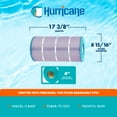 thumbnail image 3 of Hurricane Filters 4 Pack HF8409-01P Platinum Purple Spa Filter Cartridge Replacement, 3 of 7