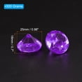 thumbnail image 2 of 100Pcs Acrylic Diamond 25mm Vase Filler Wedding Table Crystals Gems Confetti Purple, 2 of 6