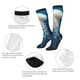 thumbnail image 3 of Fotbe White Jellyfish Dansing in the Ocean Calcetas Divertidas Estampadas para Hombre y Mujer, Calcetas de Algodón hasta la Rodilla para Caminar, Correr, Enfermería y Embarazo, 3 of 6