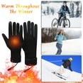 thumbnail image 4 of Winter Womens Gloves, Outdoor USB Heated Glove, Touch Screen Texting Warm Gloves, Snowfield Cycling Supplies, 4 of 4