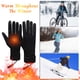 thumbnail image 4 of Guantes de ciclismo calefactados por USB | Guantes térmicos de invierno con pantalla táctil, forro de terciopelo mullido, recargables vía USB | Transpirables, ajustables, 1 par, manoplas negras y, 4 of 4