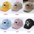 thumbnail image 3 of Spring Summer Adjustable Planet Print Cartoon Astronaut Baby Baseball Cap Sun Hat Kids Baseball Caps Children Peaked Hats PINK HALF MESH FABRIC, 3 of 8
