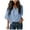 Blue, variant on Womens Top Women'S Blouses And Tops For Work V-Neck Fashion Casual Loose Cloak Shirt Boyfriend Shirts For Women (Purple,M)