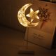 thumbnail image 4 of Toystoory Lámpara LED de noche con forma de estrella y luna, marco blanco, blanca cálida, lámpara de noche creativa con estrella, soporte para Kits de decoración para fiestas TYPE2 luna+estrella Toystoory HA007017-04, 4 of 6