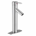 thumbnail image 1 of Monomando Mezclador Baño Lavabo Ovalin Alfa Cromado de Acero Inoxidable Minimalista, 1 of 3