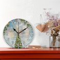 thumbnail image 2 of Dreamtimes 10in Christmas Fir Tree Wall Clock, Non-Ticking Silent Battery Operated Wall Clock for Kids Living Room Bedroom Kitchen School Office Christmas Decor, 2 of 7