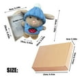 thumbnail image 3 of Hug Cute Easter Adorable Knitted Bunny With Inspirational Card Desk Decor Handmade Emotional Support Positive For Teachers Friends Family, 3 of 9