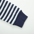 thumbnail image 6 of bossini Kids Mock Neck Long Sleeve Tee Micro Fleece Stripe Pullover Tshirts, 100, 6 of 10