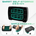 thumbnail image 2 of Yes4All Aerobic Step Platform, 18 inch with 4" 6" Adjustable Height Risers, for Fitness Workout (Neo Green), 2 of 5