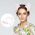 thumbnail image 2 of Cabello de fiesta Cat Ears Headband Animal Cosplay Accesorios para el cabello (Bell de oro), 2 of 5