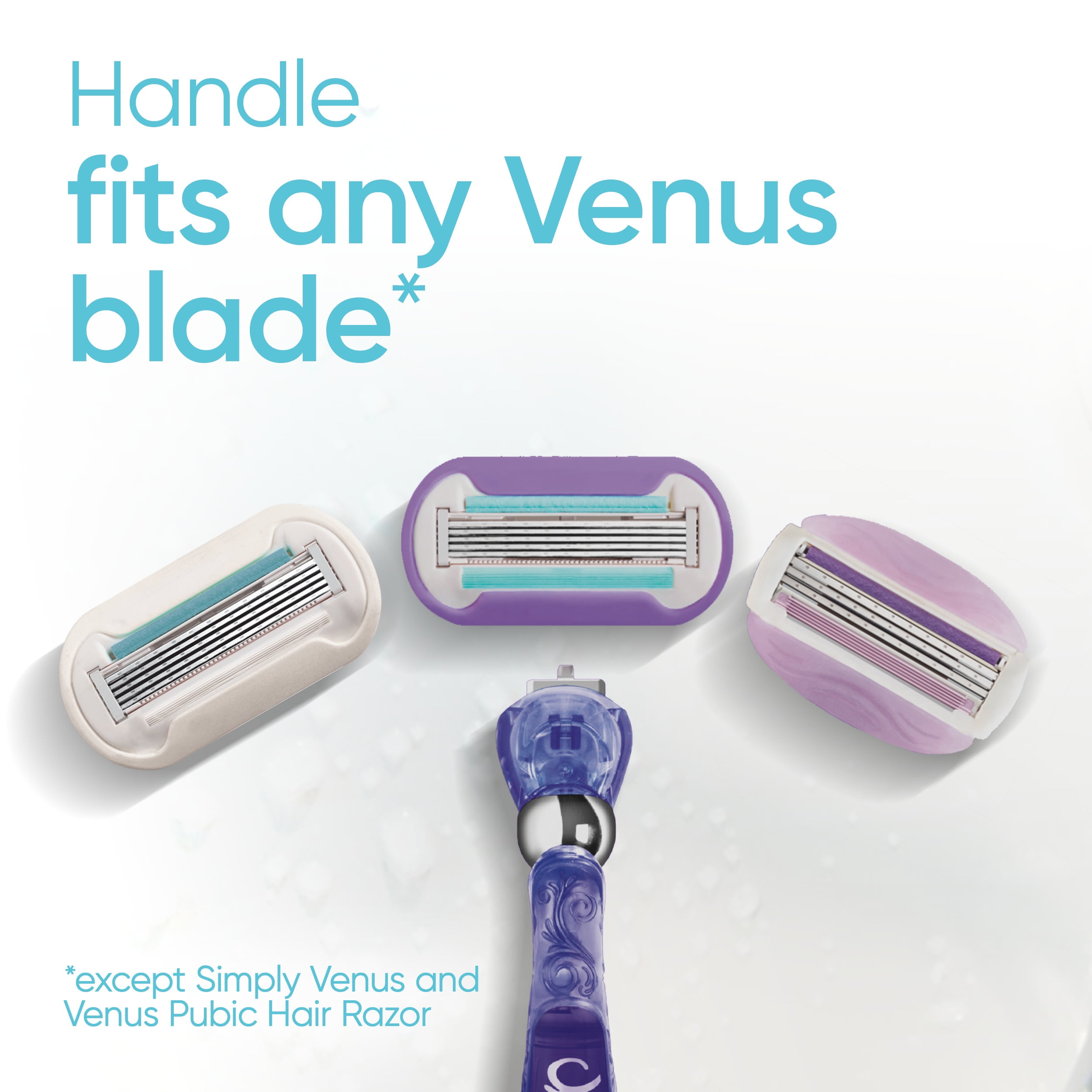 Venus Deluxe Smooth Swirl Women's Razor Handle with Blade Refills Walmart.com