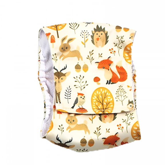 TELOLY Dog Diaper Washable Breathable Vibrant Color Male Dog Diapers Belly Bands (Yellow, M)