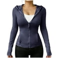 thumbnail image 4 of Hfnxid Women's Sun Shirts UPF 50+ UV Protection SPF Long Sleeve Quick Dry Stretch Top Summer Outdoor Workout Hiking Fishing Tops Navy S, 4 of 8