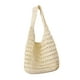 thumbnail image 2 of Bolso de playa bohemio de paja y crochet | Bolso de playa bohemio para mujer y niña | Cierre con solapa y cordón | Mochila informal, bolso de hombro y bandolera para verano, 2 of 8