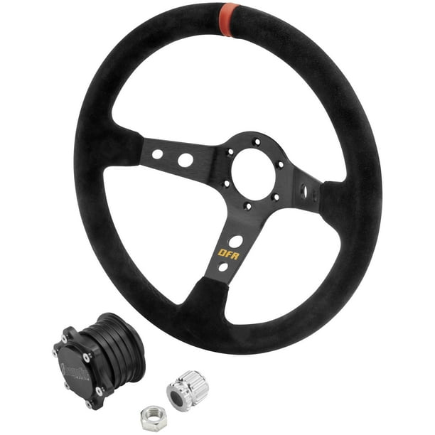 Dragonfire Racing QuickRelease Steering Wheel Kit ProSeries Molded Round Vinyl 040005 Dragonfire Racing QuickRelease Steering Wheel Kit ProSeries Molded Round Vinyl 040005