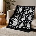 thumbnail image 2 of Christmas DIY Coloring Throw Blanket, Flannel Xmas Pattern Blanket for Kids Adults Home Decor, 2 of 7
