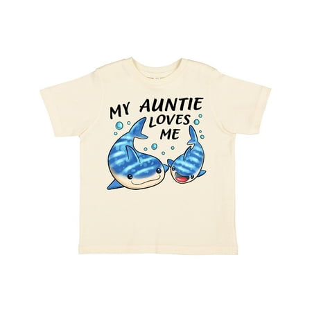 

Inktastic My Auntie Loves Me- Whale Shark Gift Toddler Boy or Toddler Girl T-Shirt
