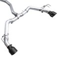 thumbnail image 3 of AWE Tuning Exhaust System Kit 3020-33331 Track Edition Cat-Back System; Stainless Steel; Without Muffler; Single Exhaust With Dual Exits; Rear Exit; Diamond Black Tip, 3 of 11