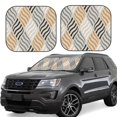 thumbnail image 1 of Vsdgher Geometric Print Car Windshield Sun Shade, Reflective Sunshade Window Sunshade Sun Visor Protector Fit for Cars,Trucks,SUVs-Medium, 1 of 6
