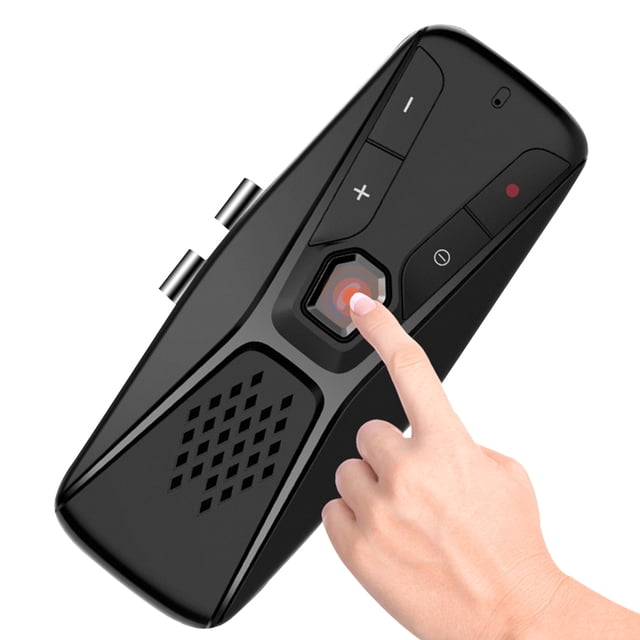 Kit manos libres Bluetooth 5.0 para coche, altavoz inalámbrico, parasol automático, reproductor de MP3, altavoz compatible con Siri, Google Assistant