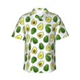 thumbnail image 2 of Yiaed Avocado1 Print Hawaiian Shirt for Men Short Sleeve Button Down Shirts Beach Shirts for Men-XX-Large, 2 of 5