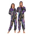 thumbnail image 3 of IAUYY Unisex Adult Onesie Pajamas Ultra-Soft Crystal-Soft Fabric, Halloween Adult Onesie Pajamas Adults,With a Zipper Plus Size Onesie Pajamas, The Shining Hummingbird, 3 of 6