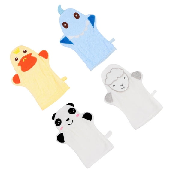 UPKOCH 4pcs Multi Cotton Bath Scrubber For Infants