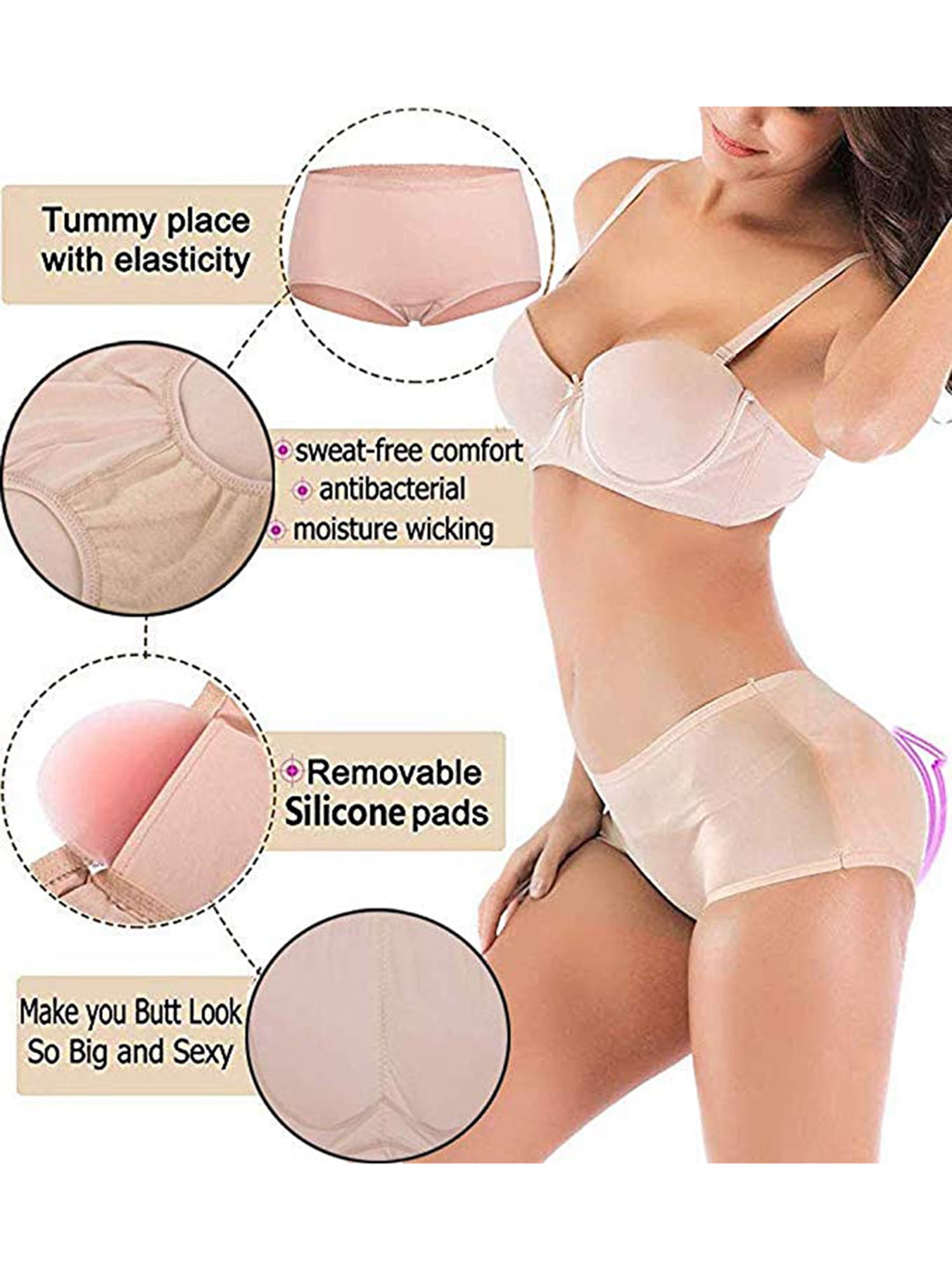 Intiflower Removable Enhancer Contour Thigh Shapers Sponge Push up Hip Pads  Women Padded Panties Underwear Insert Butt Pad - China Sponge Hip Pads and Butt  Pads Shaper price