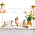 thumbnail image 4 of Soporte de varilla sobre la mesa con abrazaderas, soporte de arco de flores con globos, arco de mesa ajustable para Halloween, boda, fiesta de Acción, 4 of 7