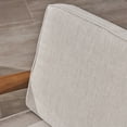 thumbnail image 3 of Wilcox Outdoor Acacia Wood Loveseat and Coffee Table Set with Cushions, Teak, Silver Sunbrella, 3 of 12