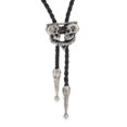 thumbnail image 1 of TISHITA 2-Lot de 6 Cravate Bolo Squelette Cravate en Cuir Collier Antique Occidental 2 Pcs, 1 of 8