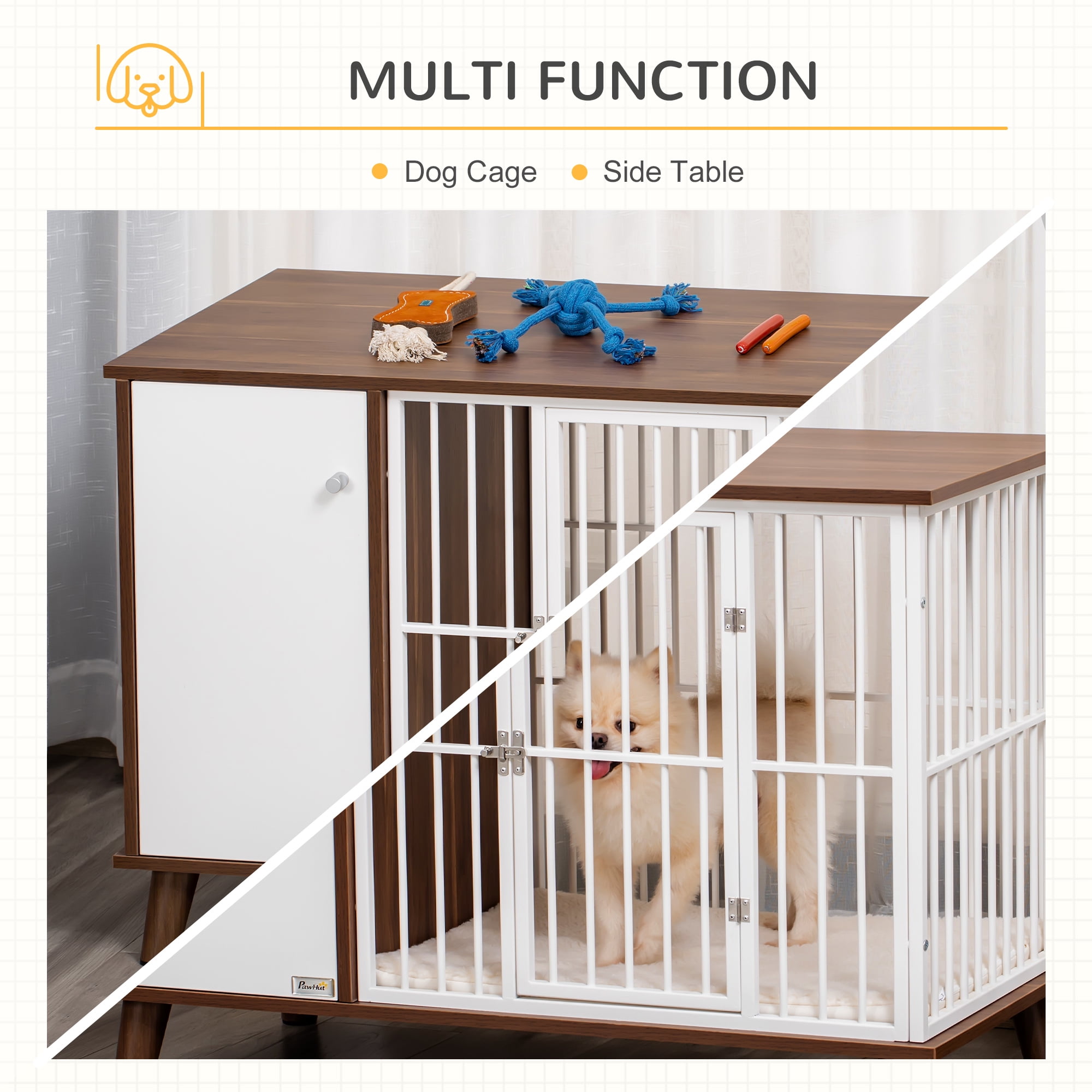 Dog crate end table walmart sales