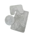 thumbnail image 3 of Tuvgenk Bath Rugs for Bathroom Floor 3 Piece Set Contour Rugs U-Shape Plush Rectangle Gray Area Floor Mat, 3 of 3