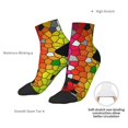 thumbnail image 3 of Honeii Colorful Tie Dye Stained Glass 1 Print Comfortable Adult Crew Socks,Sport Running Calf Socks,for Daily Wear, Sports, and Casual Outfits, 3 of 3